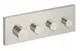 AXOR-HG-AXOR-ShowerSolutions-Thermostatmodul-360-120-Unterputz-eckig-fuer-3-Verbraucher-Edelstahl-Optic-10751800 gallery number 1